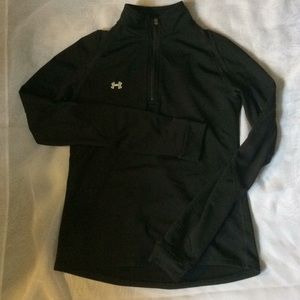Black, under amour, Tuttle neck, shirt